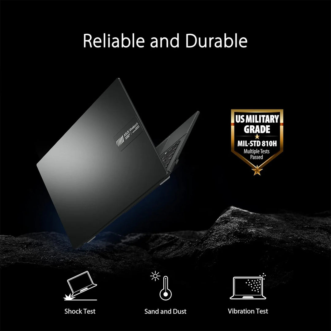 SmartGearPros ASUS Vivobook Go 15.6" FHD Laptop, 2024 Newest Business Laptop, AMD Ryzen 3 7320U, 8GB RAM, 512GB SSD, 180° Lay-Flat, Black – High-Performance Windows 11 Pro Laptop with SSD Storage & Fast RAM
