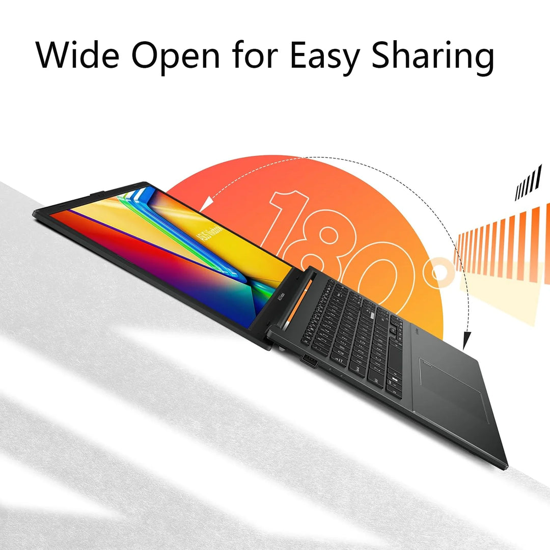 SmartGearPros ASUS Vivobook Go 15.6" FHD Laptop, 2024 Newest Business Laptop, AMD Ryzen 3 7320U, 8GB RAM, 512GB SSD, 180° Lay-Flat, Black – High-Performance Windows 11 Pro Laptop with SSD Storage & Fast RAM