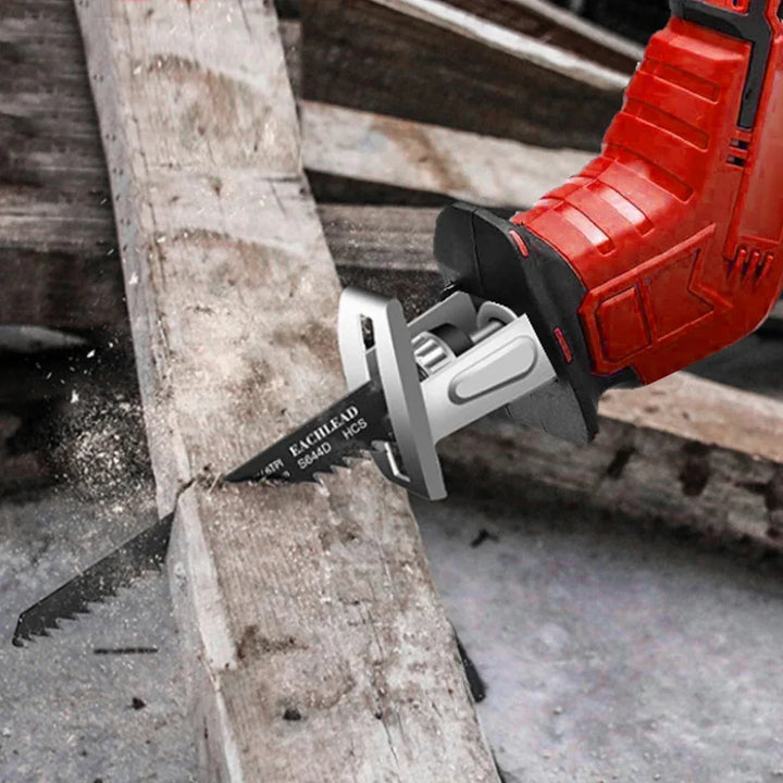 Electric Reciprocating Saw Cordless Rechargeable Multifunction Saw Metal Pipe Wood Cutting Power Tools For Milwaukee 18V Battery product image showing features or usage