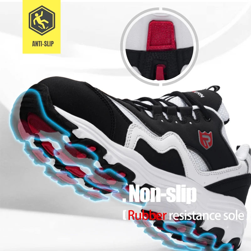  Illustration showing slip-resistant features of the outsole.