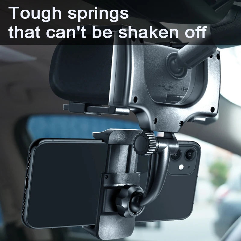Close-up view of the strong springs that prevent shaking while driving.