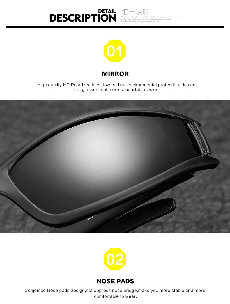 SmartGearPros SmartGearPros Polarized Sport Sunglasses – UV400 Protection, Windproof & Anti-Glare Eyewear for Construction, Roofing, Cycling & Outdoor Work