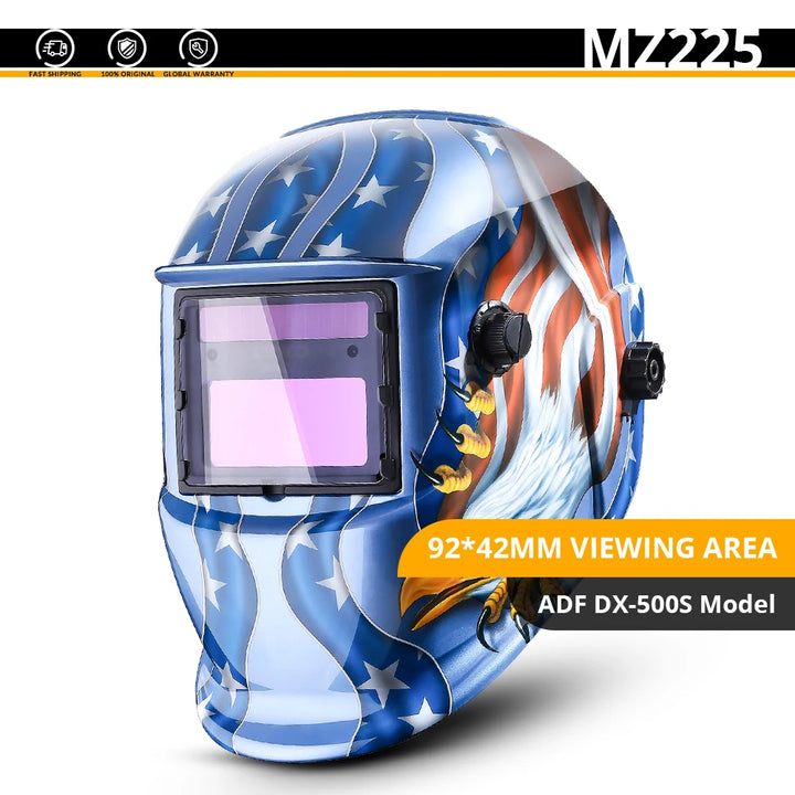 SmartGearPros SmartGearPros Solar-Powered Auto-Darkening Welding Helmet – Adjustable Shade 4/9-13 for MIG MMA TIG Arc Welding Protection