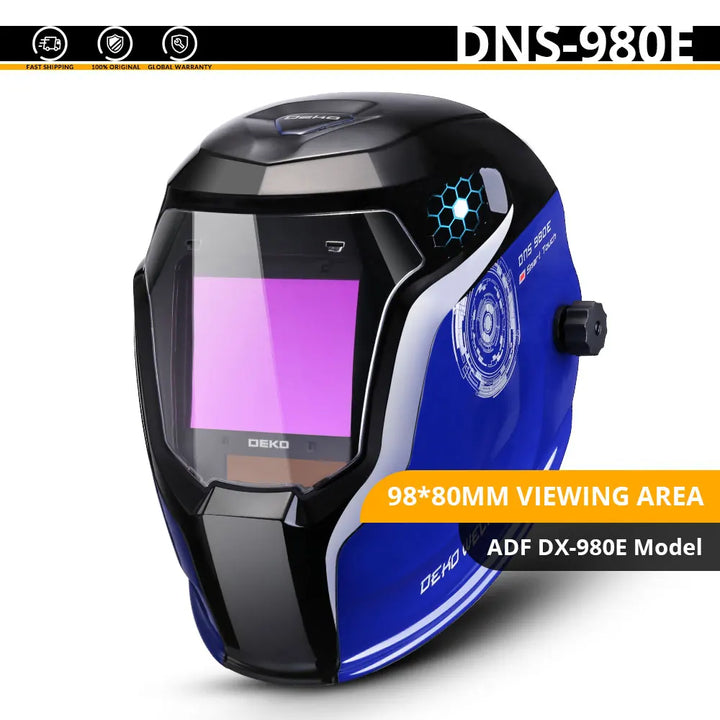 SmartGearPros SmartGearPros Solar-Powered Auto-Darkening Welding Helmet – Adjustable Shade 4/9-13 for MIG MMA TIG Arc Welding Protection