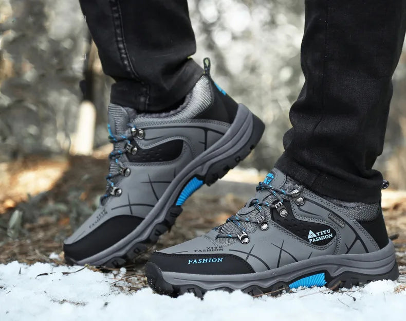 SmartGearPros SmartGearPros Men's Winter Snow Boots – Waterproof, Anti-Slip, Insulated Safety Work Boots for Hiking & Outdoor Adventures (Sizes 39-47)