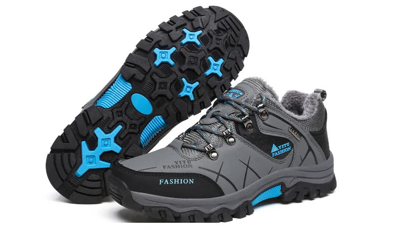 SmartGearPros SmartGearPros Men's Winter Snow Boots – Waterproof, Anti-Slip, Insulated Safety Work Boots for Hiking & Outdoor Adventures (Sizes 39-47)