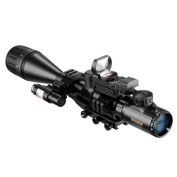 VOMZ 6-24x50 AOEG Rifle Scope with Rangefinder & Laser Combo