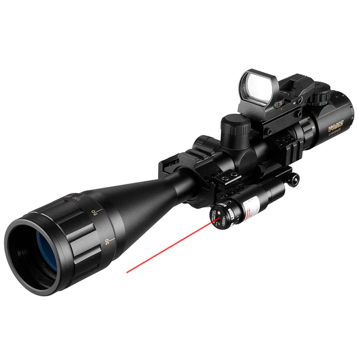 VOMZ 6-24x50 AOEG Rifle Scope with Rangefinder & Laser Combo