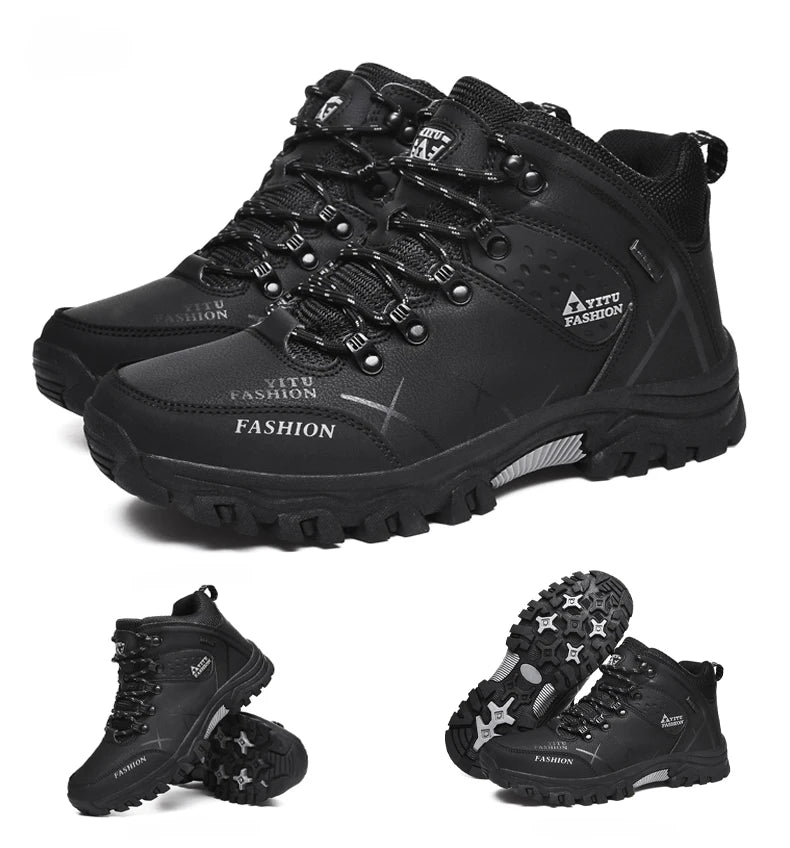 SmartGearPros SmartGearPros Men's Winter Snow Boots – Waterproof, Anti-Slip, Insulated Safety Work Boots for Hiking & Outdoor Adventures (Sizes 39-47)