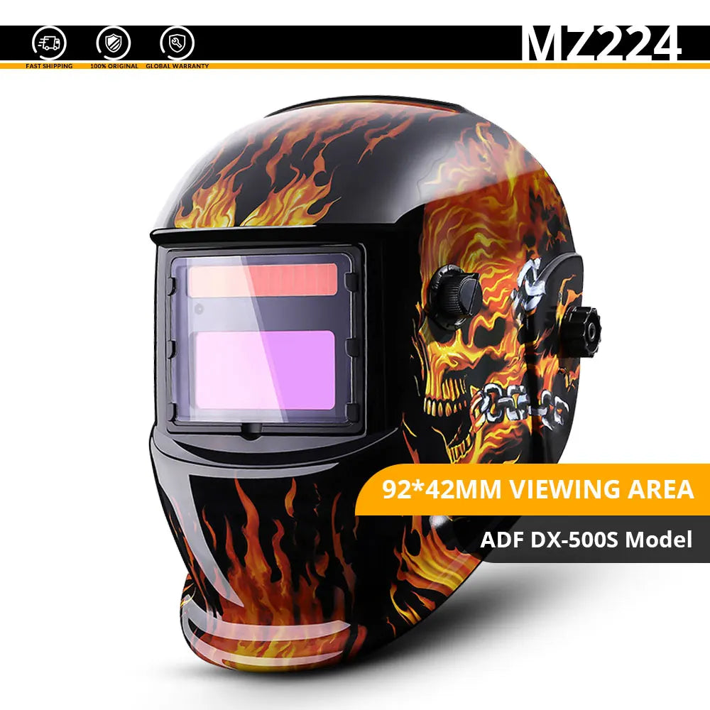 SmartGearPros SmartGearPros Solar-Powered Auto-Darkening Welding Helmet – Adjustable Shade 4/9-13 for MIG MMA TIG Arc Welding Protection