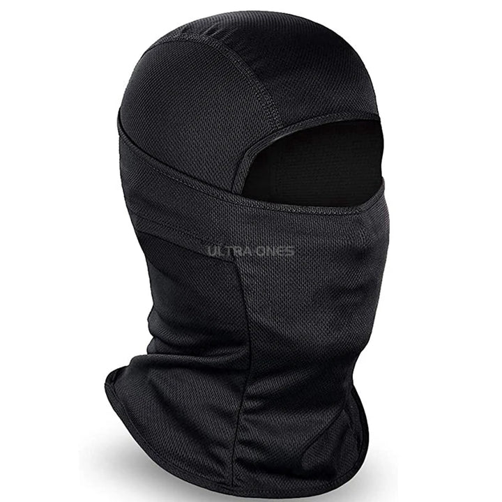 Black balaclava with 'Ultra Ones' branding on a white background