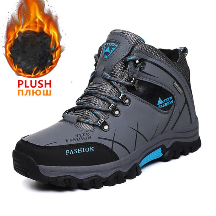 SmartGearPros SmartGearPros Men's Winter Snow Boots – Waterproof, Anti-Slip, Insulated Safety Work Boots for Hiking & Outdoor Adventures (Sizes 39-47)