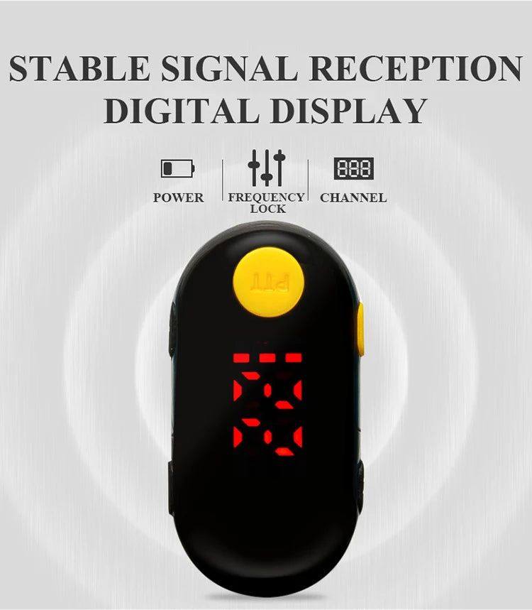 Digital device with a red LED display on a light gray background