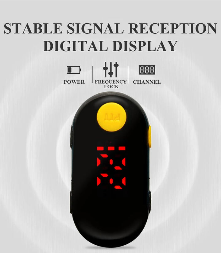Digital device with a red LED display on a light gray background