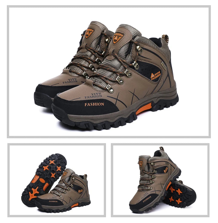 SmartGearPros SmartGearPros Men's Winter Snow Boots – Waterproof, Anti-Slip, Insulated Safety Work Boots for Hiking & Outdoor Adventures (Sizes 39-47)