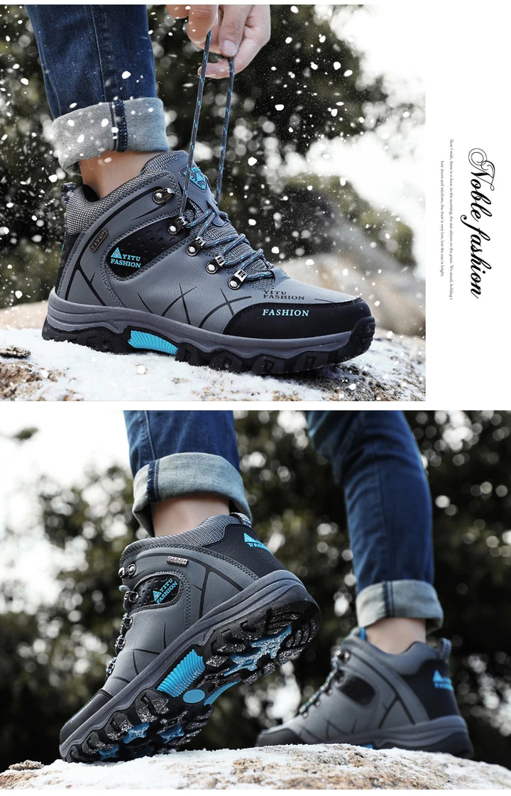 SmartGearPros SmartGearPros Men's Winter Snow Boots – Waterproof, Anti-Slip, Insulated Safety Work Boots for Hiking & Outdoor Adventures (Sizes 39-47)
