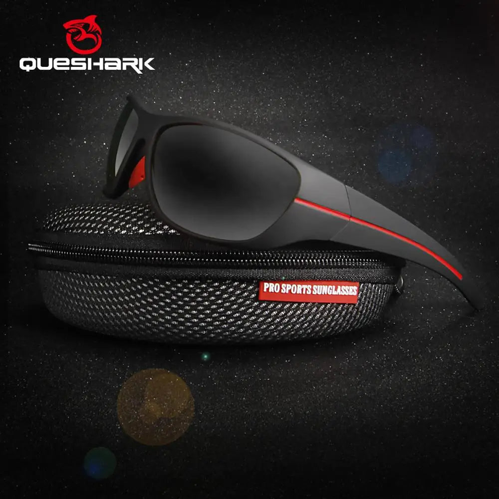 Main image of Queshark polarized HD sports sunglasses for men and women
