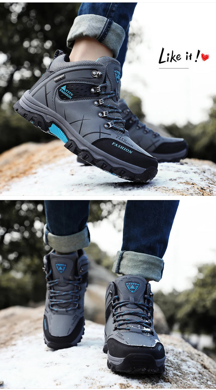 SmartGearPros SmartGearPros Men's Winter Snow Boots – Waterproof, Anti-Slip, Insulated Safety Work Boots for Hiking & Outdoor Adventures (Sizes 39-47)