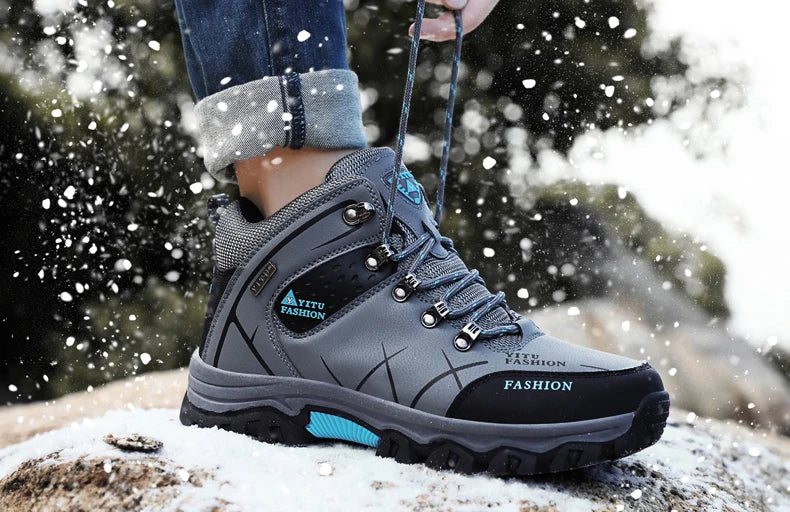 SmartGearPros SmartGearPros Men's Winter Snow Boots – Waterproof, Anti-Slip, Insulated Safety Work Boots for Hiking & Outdoor Adventures (Sizes 39-47)