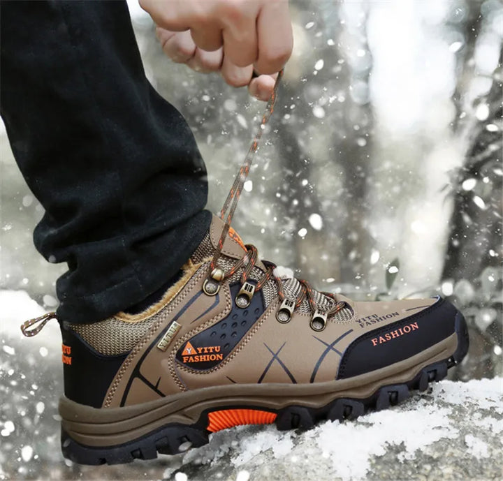 SmartGearPros SmartGearPros Men's Winter Snow Boots – Waterproof, Anti-Slip, Insulated Safety Work Boots for Hiking & Outdoor Adventures (Sizes 39-47)
