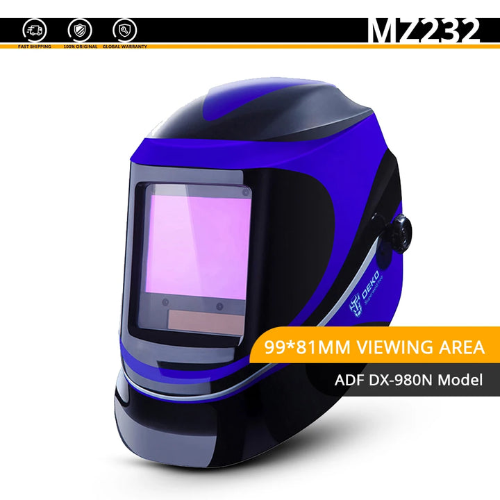 SmartGearPros SmartGearPros Solar-Powered Auto-Darkening Welding Helmet – Adjustable Shade 4/9-13 for MIG MMA TIG Arc Welding Protection