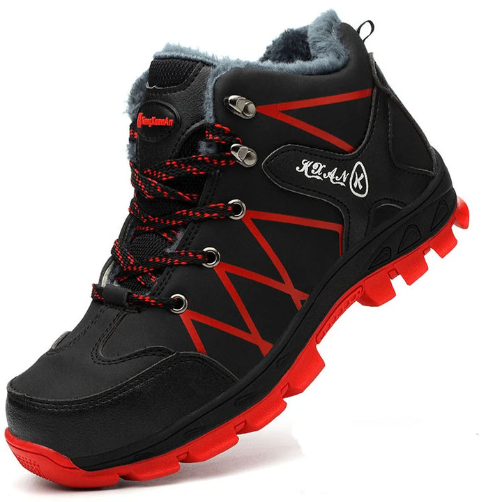 SmartGearPros Men's Steel Toe Safety Boots - Slip-Resistant Puncture-Proof Work Boots