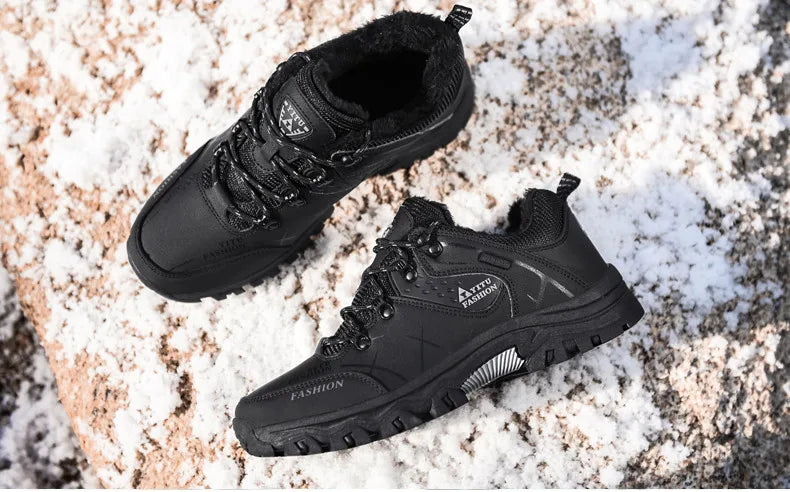 SmartGearPros SmartGearPros Men's Winter Snow Boots – Waterproof, Anti-Slip, Insulated Safety Work Boots for Hiking & Outdoor Adventures (Sizes 39-47)