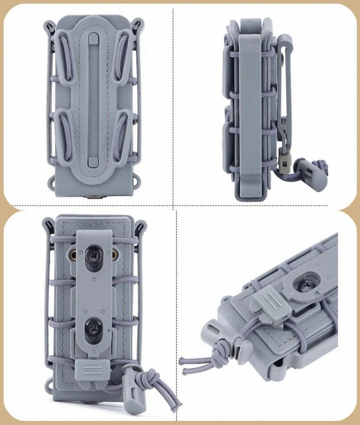 CLUSGO Tactical Magazine Pouch Set – 3-Pack MOLLE 9mm Mag Holders