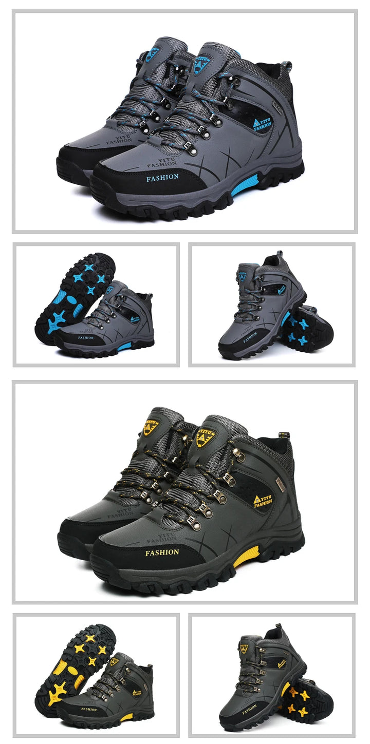 SmartGearPros SmartGearPros Men's Winter Snow Boots – Waterproof, Anti-Slip, Insulated Safety Work Boots for Hiking & Outdoor Adventures (Sizes 39-47)