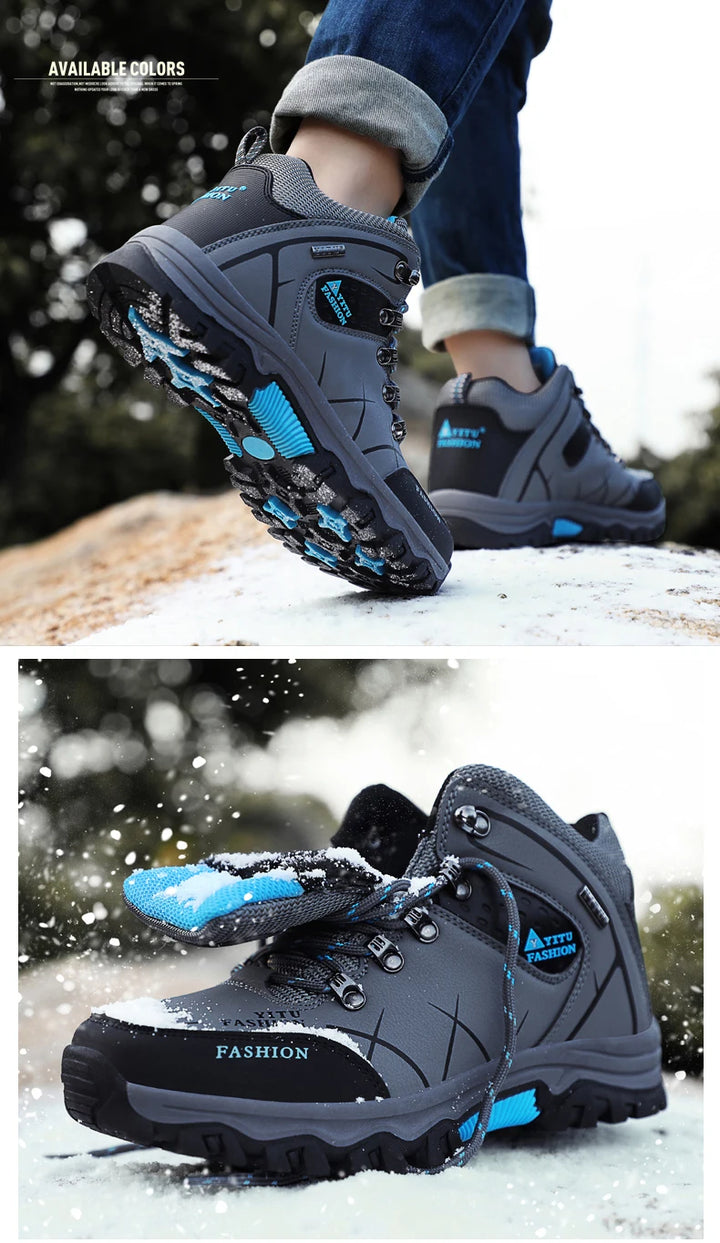 SmartGearPros SmartGearPros Men's Winter Snow Boots – Waterproof, Anti-Slip, Insulated Safety Work Boots for Hiking & Outdoor Adventures (Sizes 39-47)