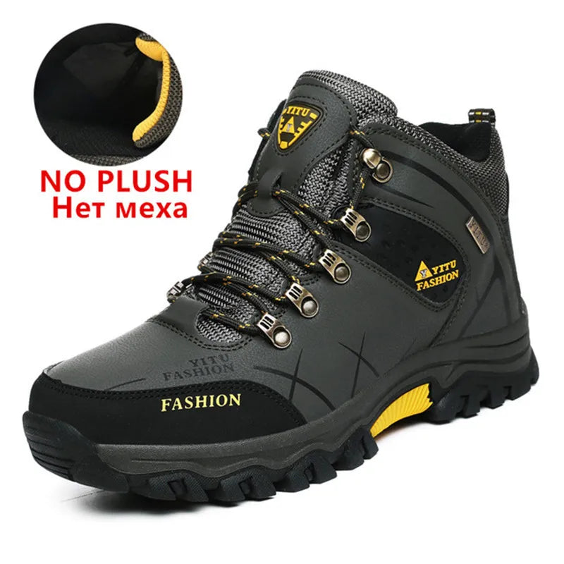 SmartGearPros SmartGearPros Men's Winter Snow Boots – Waterproof, Anti-Slip, Insulated Safety Work Boots for Hiking & Outdoor Adventures (Sizes 39-47)