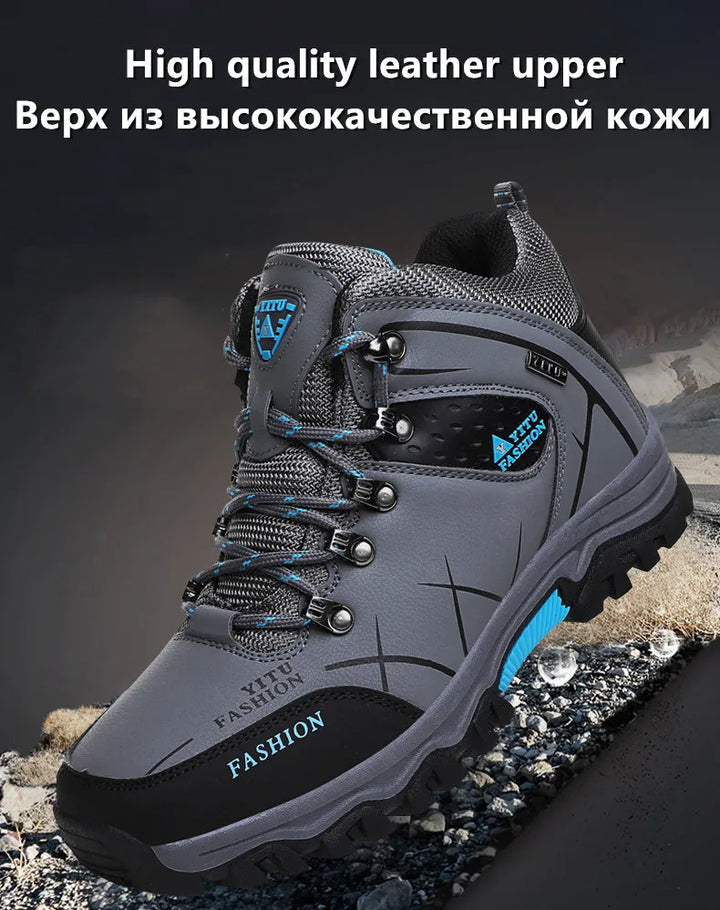 SmartGearPros SmartGearPros Men's Winter Snow Boots – Waterproof, Anti-Slip, Insulated Safety Work Boots for Hiking & Outdoor Adventures (Sizes 39-47)