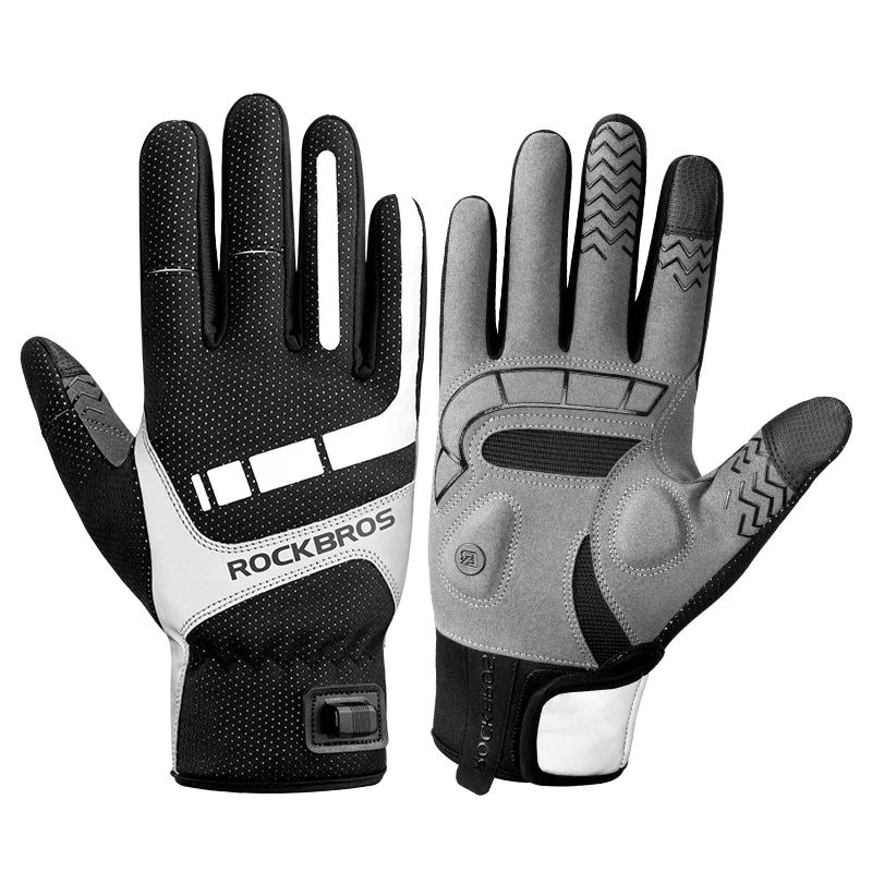 Heated cycling gloves image angle 20