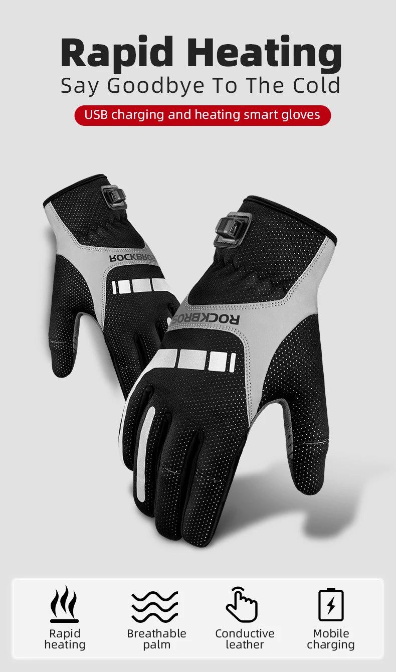 Gloves in use during snow shoveling or outdoor work
