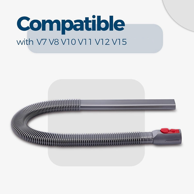 Hands attaching hose to vacuum nozzle securely