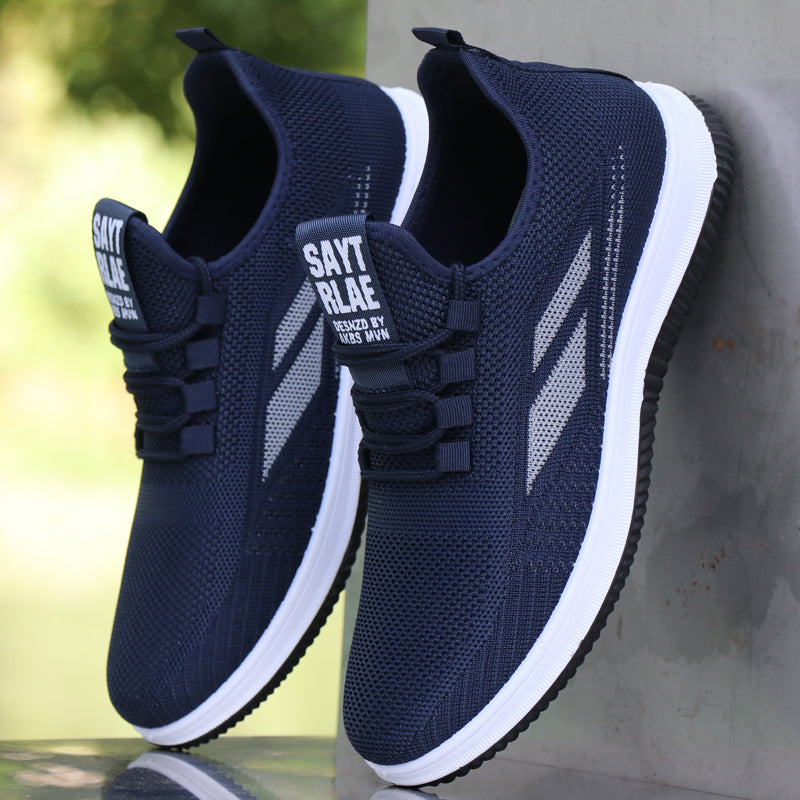 Alternative style of men's breathable running sneakers in a different design.