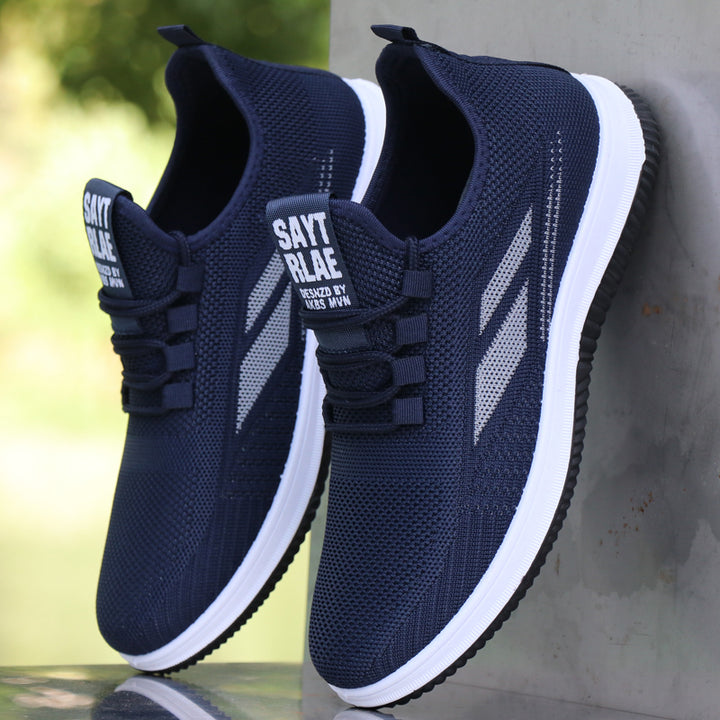 Alternative style of men's breathable running sneakers in a different design.