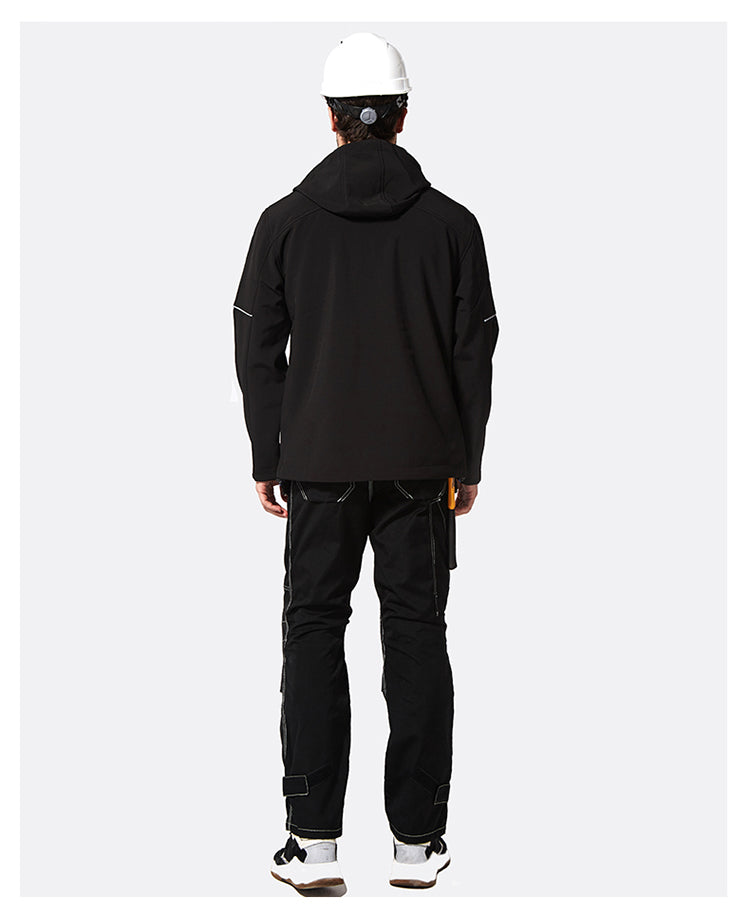 Swedish Baoshiji B129 Kneecap Protection Parka Wear Resistant Wear Resistant Labor Protection Solid Maintenance Ship Work Clothes Work Pants product image showing features or usage