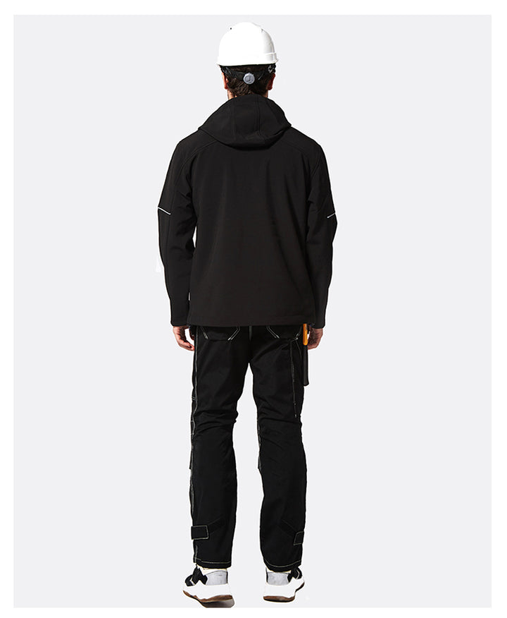 Swedish Baoshiji B129 Kneecap Protection Parka Wear Resistant Wear Resistant Labor Protection Solid Maintenance Ship Work Clothes Work Pants product image showing features or usage