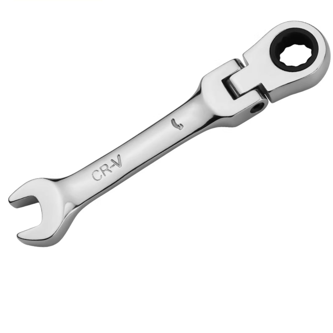 SmartGearPros Short Handle Fast Ratchet Wrench – Dual-Purpose, Labor-Saving, Offset Spanner (10-13mm)