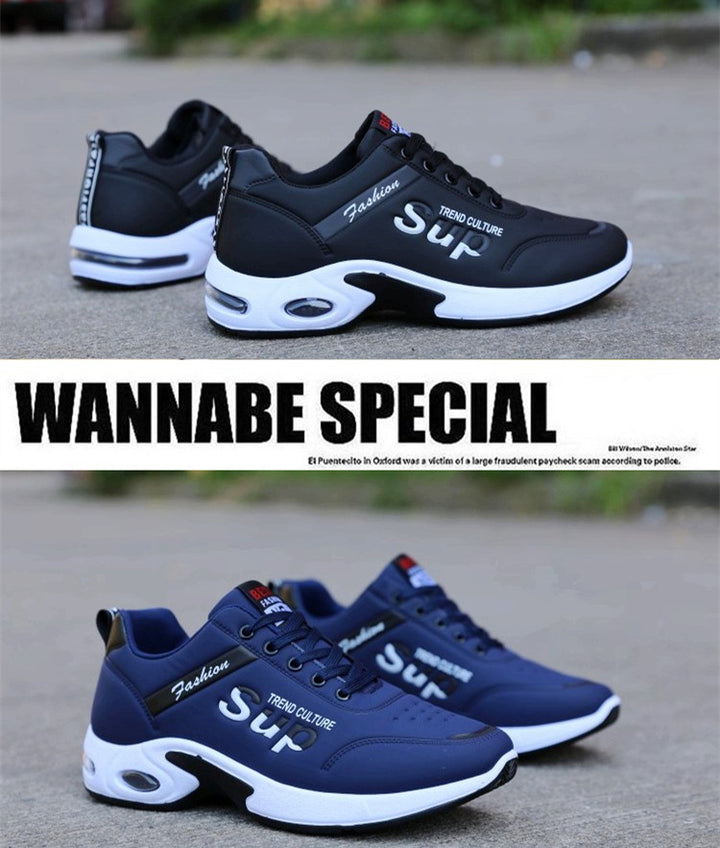 Lightweight sneakers shown from top-down perspective