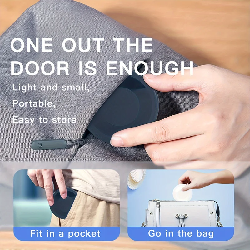 A person holding a compact USB charging kit, ideal for travel and portability.