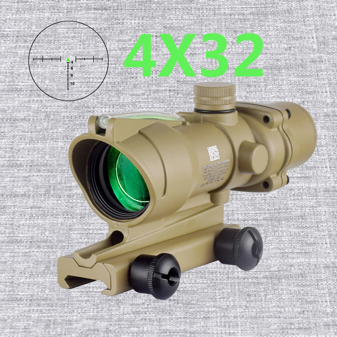 LAMBUL 4x32 Magnifier Scope with Red/Green Dot Sight & Killflash