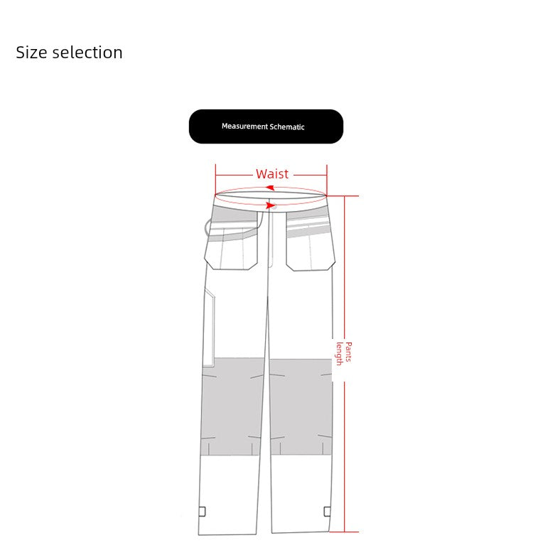 Swedish Baoshiji B129 Kneecap Protection Parka Wear Resistant Wear Resistant Labor Protection Solid Maintenance Ship Work Clothes Work Pants product image showing features or usage
