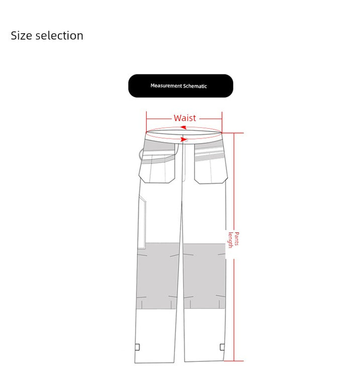 Swedish Baoshiji B129 Kneecap Protection Parka Wear Resistant Wear Resistant Labor Protection Solid Maintenance Ship Work Clothes Work Pants product image showing features or usage