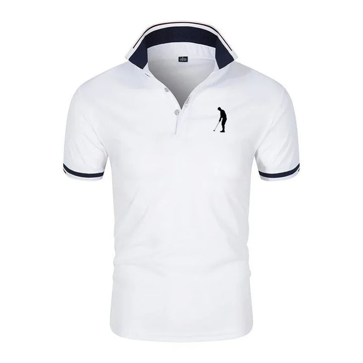 AoFuson Wolf Men's Breathable Golf Polo Shirt – Short Sleeve Summer Top