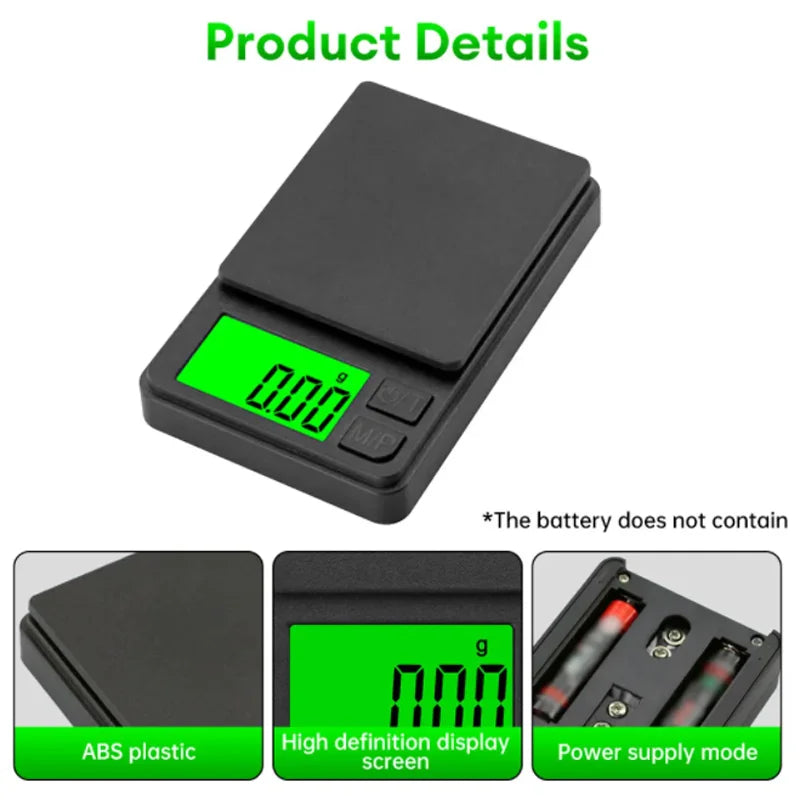 SmartGearPros Precision Pocket Scale – 1000g X 0.1g Digital Gram Scale for Accurate Weighing