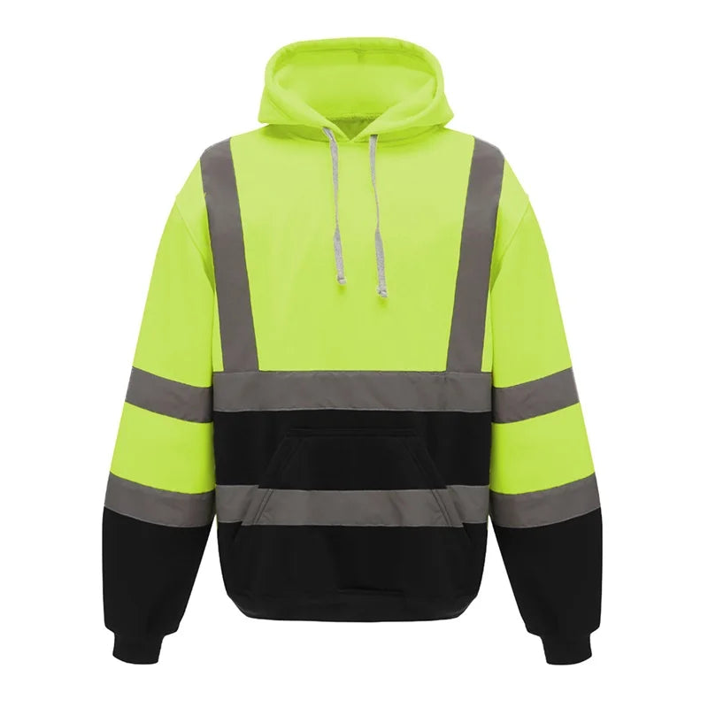 SmartGearPros Reflective Hoodie – Men’s Long Sleeve Glow-In-The-Dark Pullover for Fall Nights