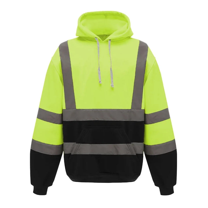 SmartGearPros Reflective Hoodie – Men’s Long Sleeve Glow-In-The-Dark Pullover for Fall Nights