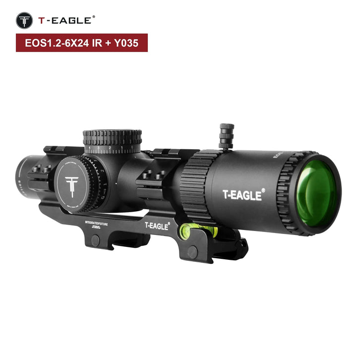 SmartGearPros T-EAGLE EOS 1.2-6 X24 IR Tactical LPVO Riflescope - Hunting Optical Collimator Air Gun